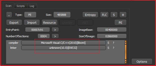 C/C++ based and is PE-32 executabl malware