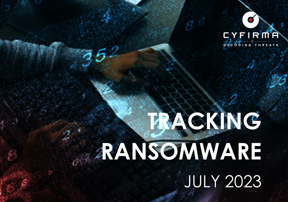 TRACKING RANSOMWARE – JULY 2023
