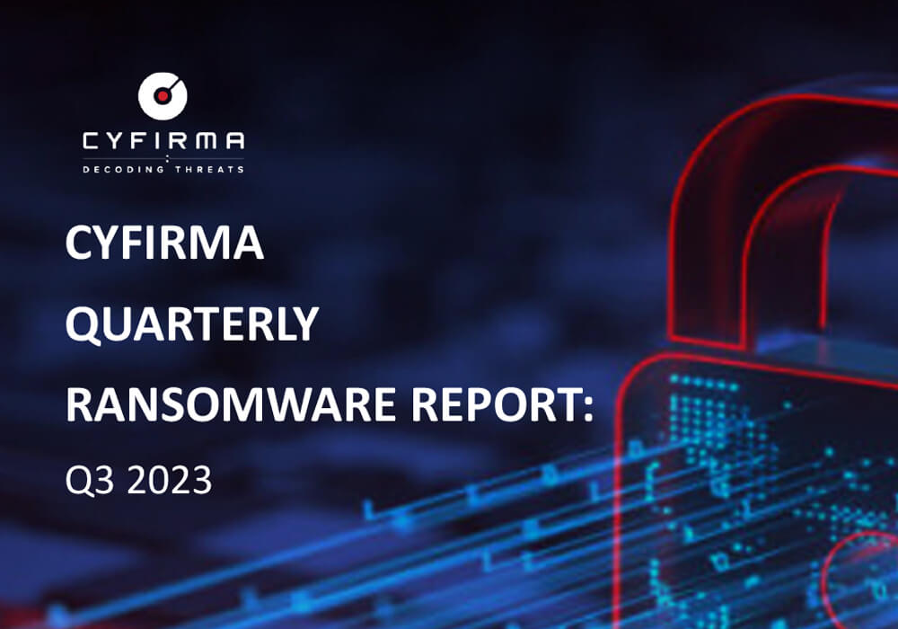 CYFIRMA QUARTERLY RANSOMWARE REPORT : Q3 2023