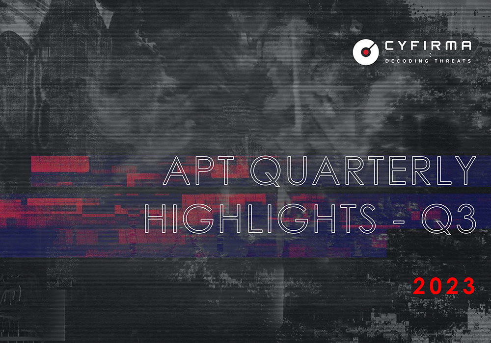 APT QUARTERLY HIGHLIGHTS – Q3 : 2023