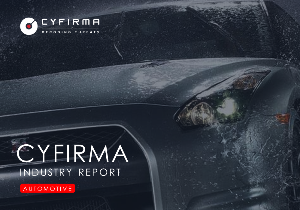 CYFIRMA INDUSTRY REPORT – AUTOMOTIVE