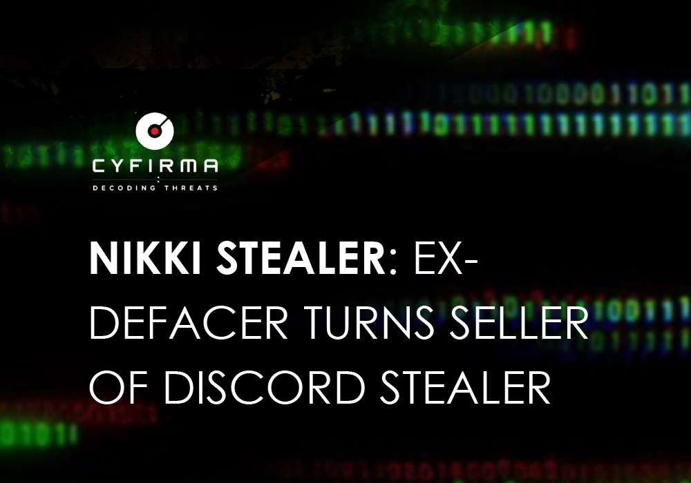 NIKKI STEALER: EX-DEFACER TURNS SELLER OF DISCORD STEALER