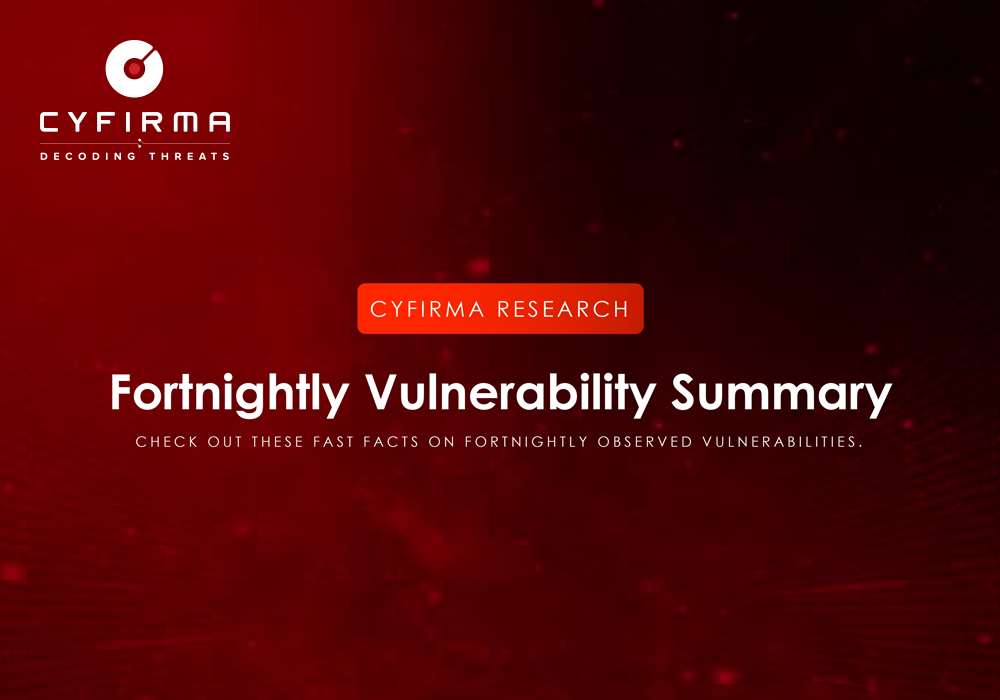 Fortnightly Vulnerability Summary