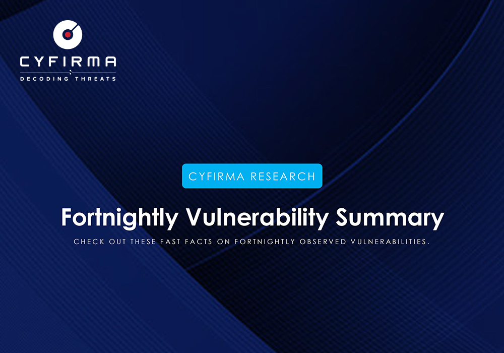 Fortnightly Vulnerability Summary