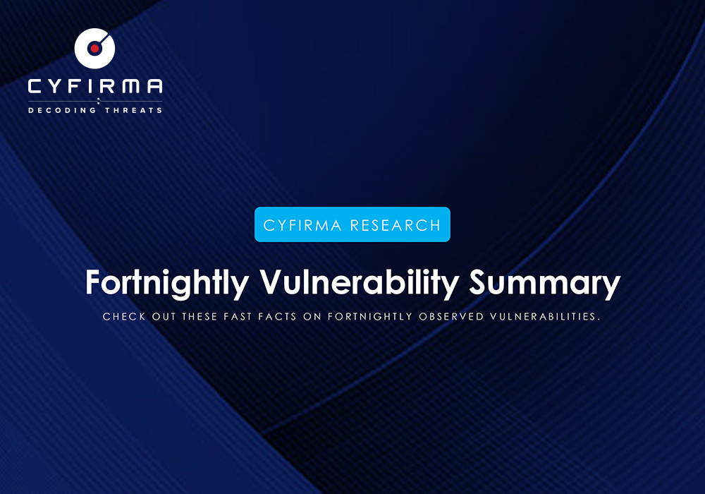Fortnightly Vulnerability Summary