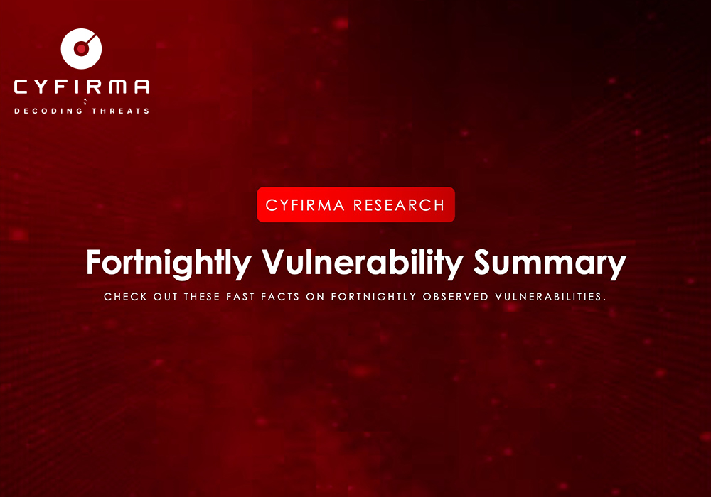 Fortnightly Vulnerability Summary