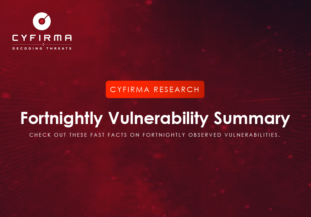 Fortnightly Vulnerability Summary