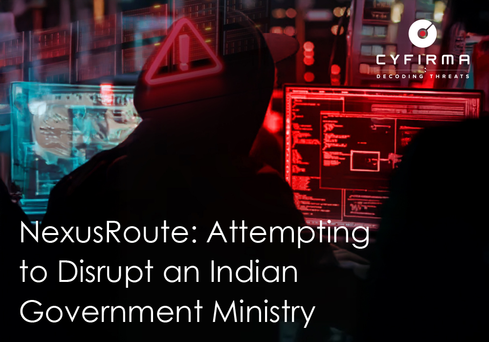 NexusRoute: Attempting to Disrupt an Indian Government Ministry