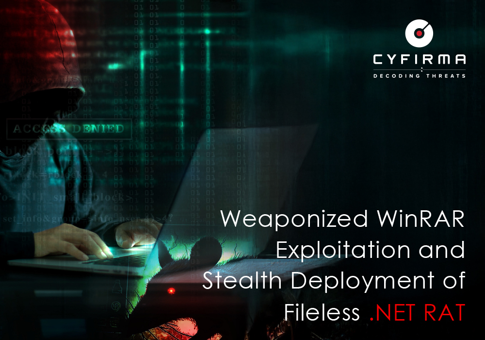 Weaponized WinRAR Exploitation and Stealth Deployment of Fileless .NET RAT