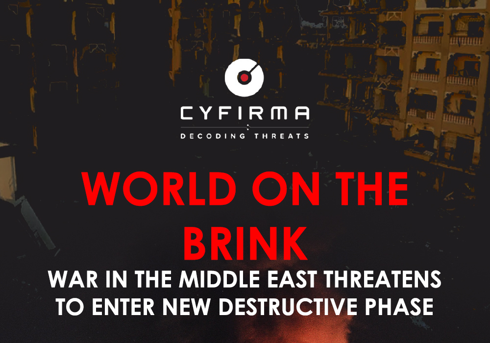 WORLD ON THE BRINK : WAR IN THE MIDDLE EAST THREATENS TO ENTER A NEW DESTRUCTIVE PHASE
