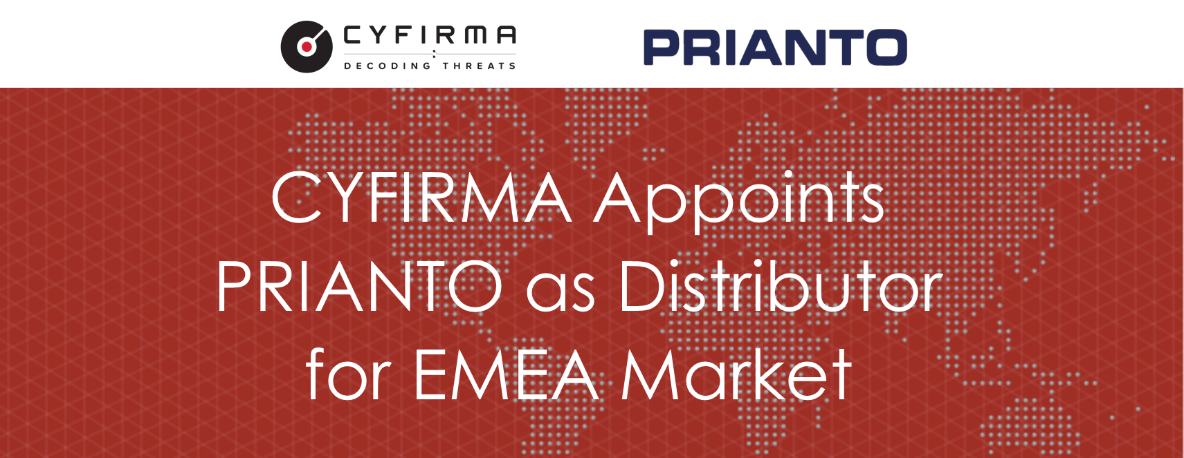 CYFIRMA Appoints PRIANTO as Distributor for EMEA Market