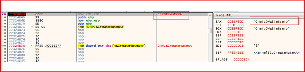 malware creates the mutex