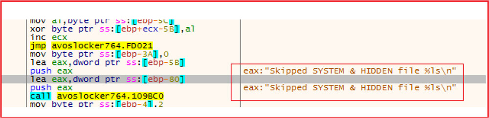 malware exclude system and hidden files from encryption