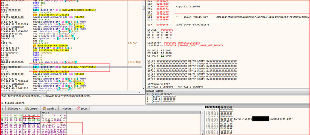 malware encrypting the files
