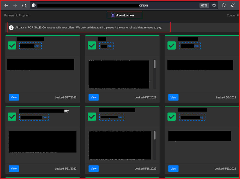 threat actors leak data