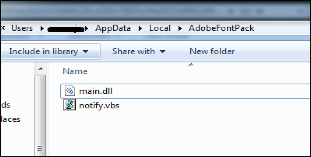 MSI file creates the AdobeFontPack folder